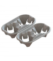Porte gobelets en cellulose pour 4 gobelets sécable pour 2x2 gobelets 200x210mm H40mm - 480Pcs