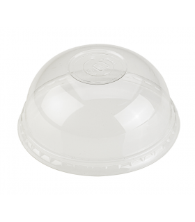 Couvercle PLA dôme transparent avec trou   H50mm