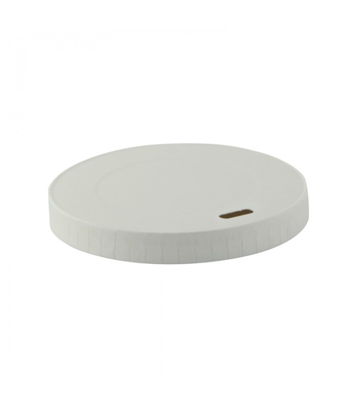 Couvercle carton blanc chaud et froid  H11mm