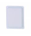 Assiette rectangulaire en carton vierge blanc 225gsm 200x165mm - 1000Pcs