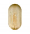 Plateau ovale en palmier  555x300mm H25mm - 50Pcs