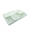Plateau repas pulpe 5 pièces   410x280mm H50mm - 50Pcs