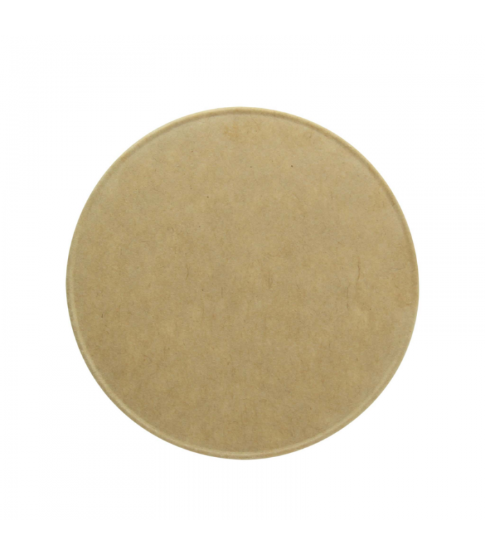 Couvercle carton kraft chaud et froid  H8mm - 1000Pcs