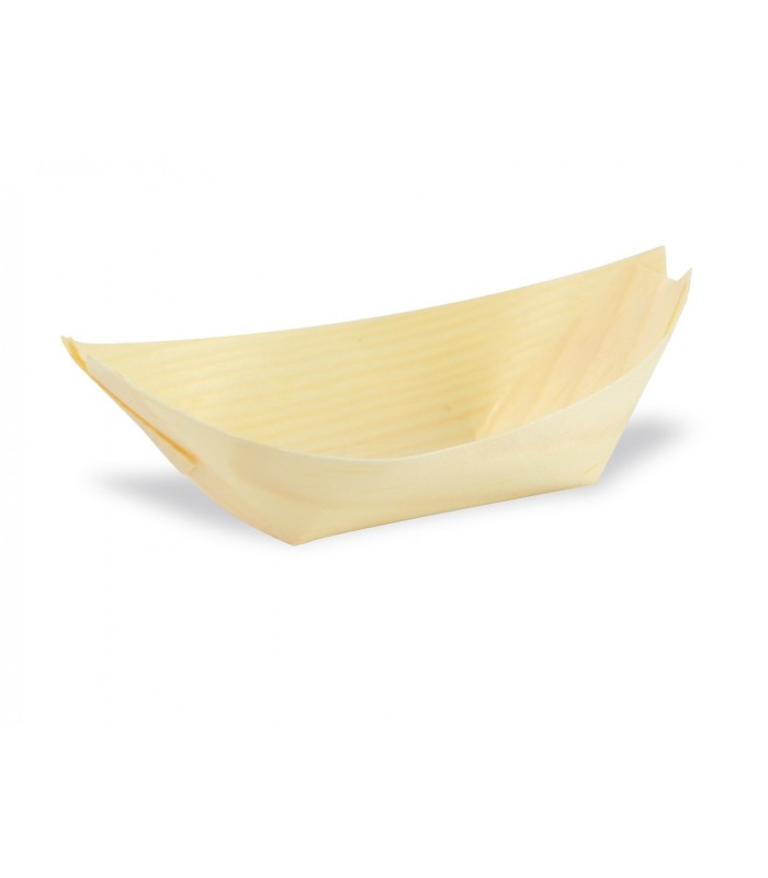 Barquette bateau bois  113x70mm H14mm - 800Pcs