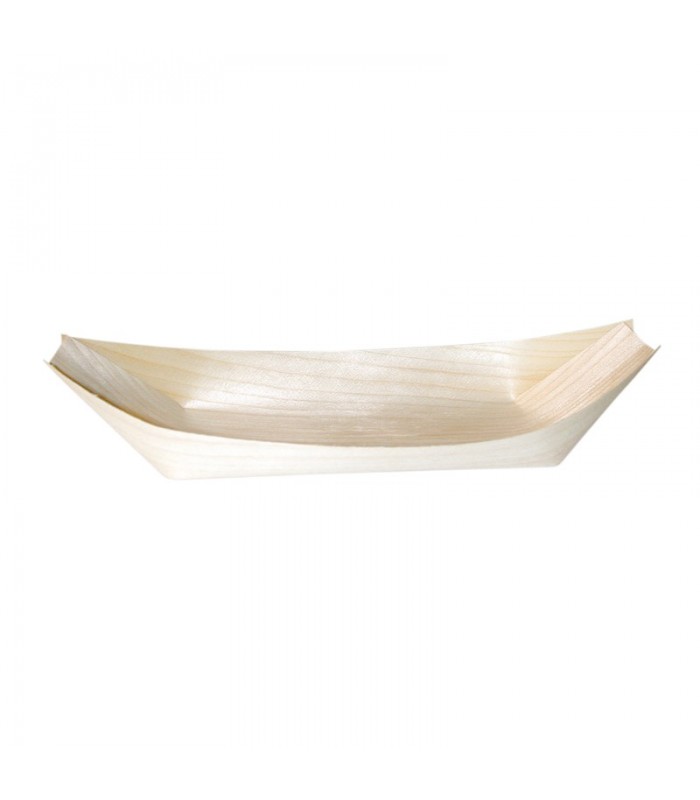 Barquette bateau bois  245x115mm H27mm - 500Pcs