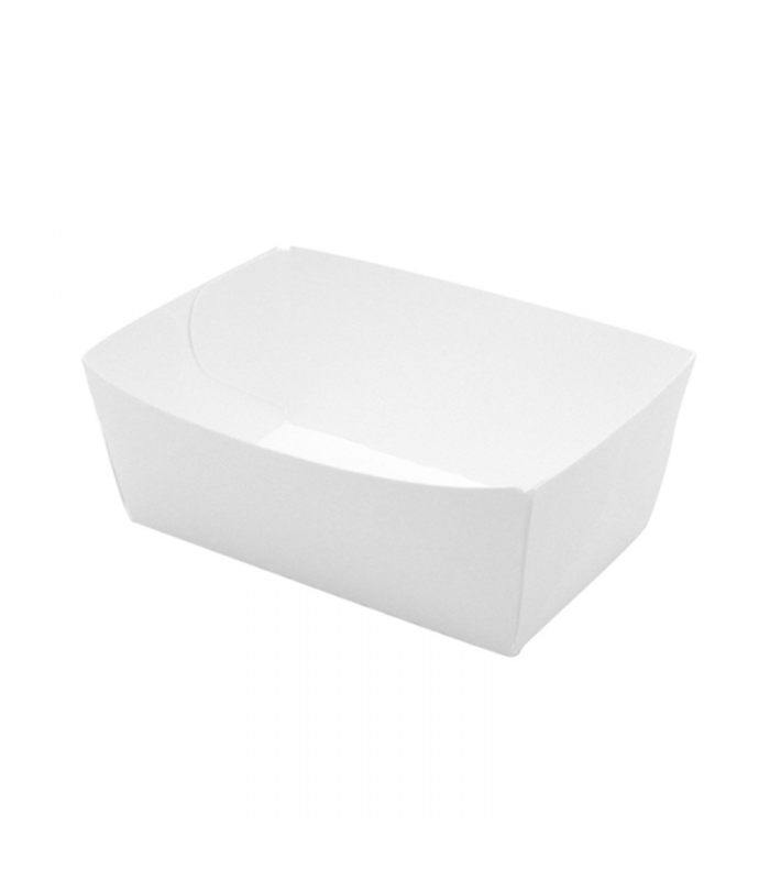 Barquette en carton blanc  90x55mm H40mm 250ml - 250Pcs