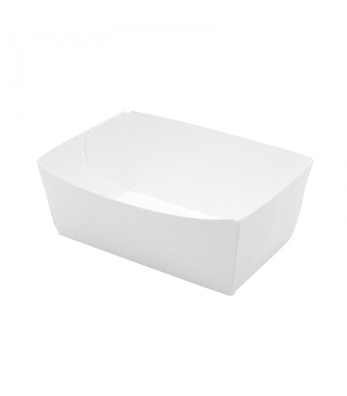 Barquette en carton blanc  110x80mm H40mm 440ml - 250Pcs