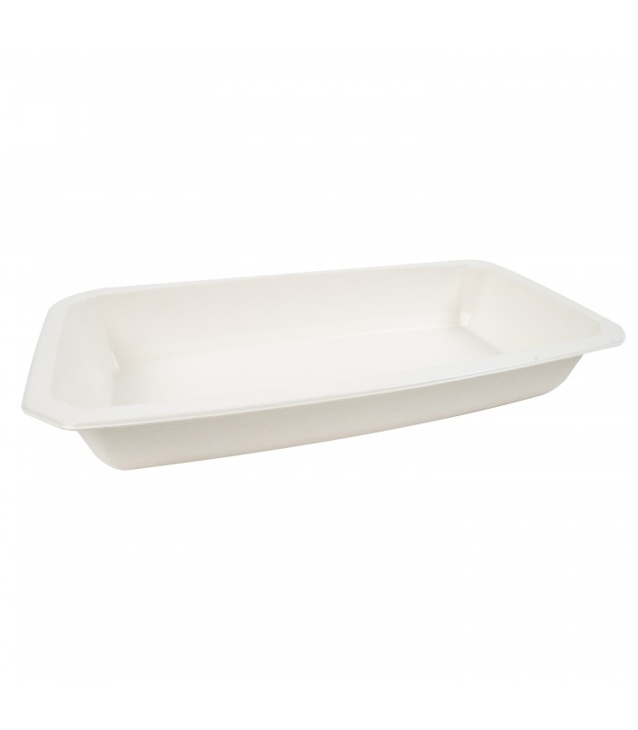 Barquette scellable pulpe laminée PLA "gastronorme" 1/3 325x172mm H48mm 1700ml - 360Pcs