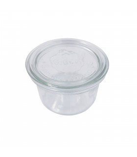 Bocal Bokocook en verre Weck avec couvercle en verre  H60mm 200ml - 12Pcs