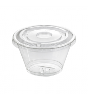 Gobelet plastique PET transparent  H42mm 150ml - 1000Pcs