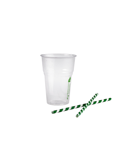 Gobelet PLA transparent  H122mm 400ml - 600Pcs