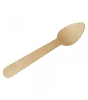 Petite cuillère bois  H110mm - 500Pcs