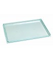 Plateau plastique réemployable PS vert transparent "Klarity"  380x274mm H18mm - 50Pcs