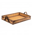 Plateau repas bambou 430x290mm H65mm - 25Pcs