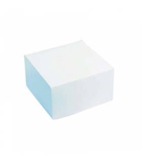 Boîte pâtissière carton blanche 180x180mm H50mm - 50Pcs