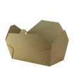 Boîte repas carton kraft laminé 185x102mm H59mm 1000ml - 250Pcs