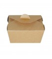 Boîte repas carton kraft laminé 130x107mm H67mm 750ml - 450Pcs
