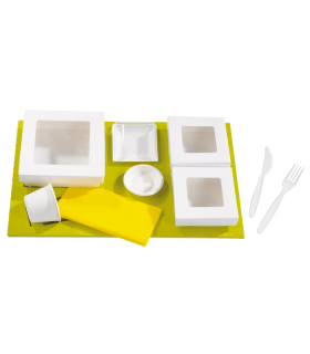 Insert carton vert pour Boites "Kray"  440x270mm H25mm - 25Pcs