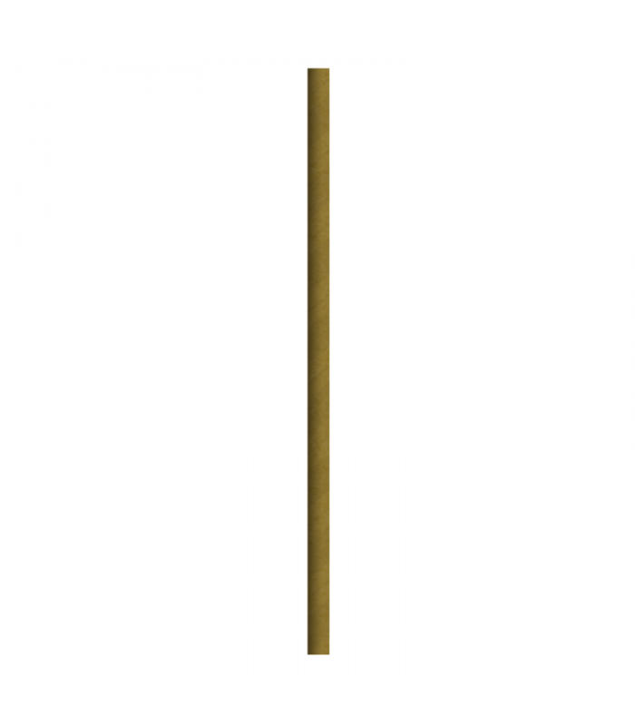 Paille pour smoothie en papier kraft brun emballée individuellement   H197mm - 3000Pcs