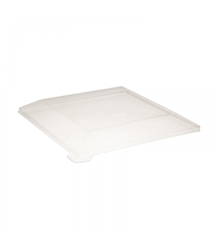 Couvercle Samourai dôme transparent en plastique PET transparent pour assiette 175x175mm H20mm - 100Pcs