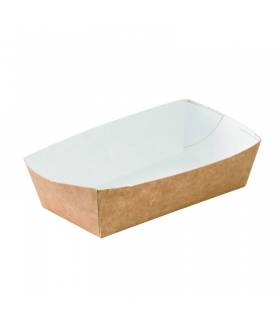 Barquette en carton kraft  120x60mm H37mm 350ml - 800Pcs