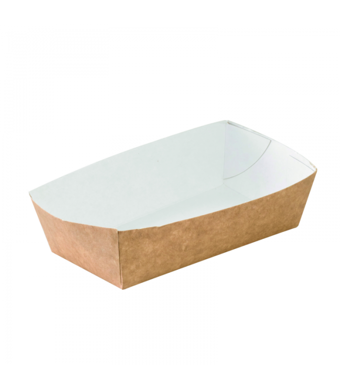 Barquette en carton kraft  120x60mm H37mm 350ml - 800Pcs