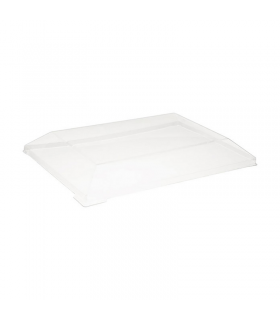 Couvercle Samourai dôme transparent en plastique PET transparent pour barquette 160x90mm H22mm - 100Pcs