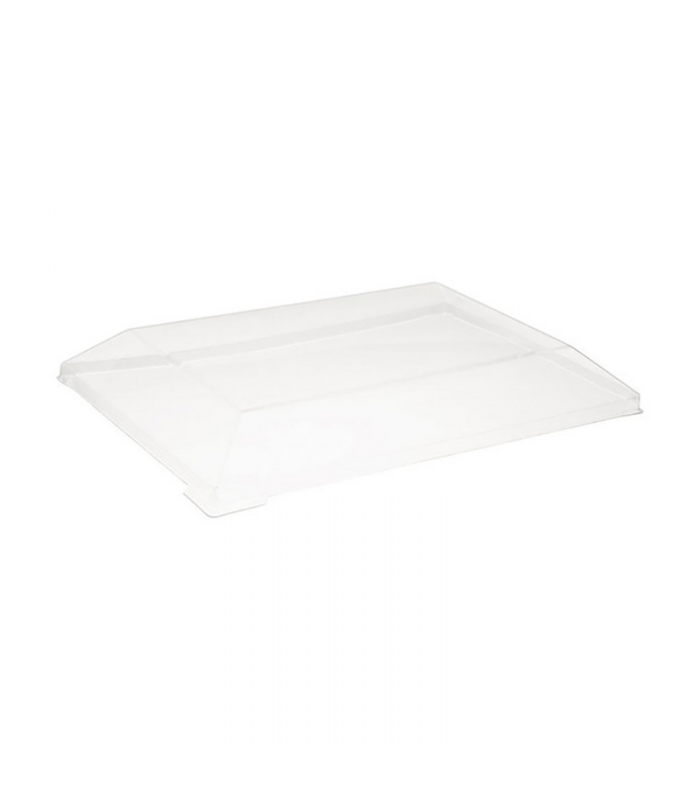 Couvercle Samourai dôme transparent en plastique PET transparent pour barquette 160x90mm H22mm - 100Pcs