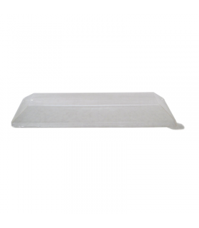 Couvercle Samourai dôme transparent en plastique PET transparent pour barquette 220x88mm H26mm - 100Pcs