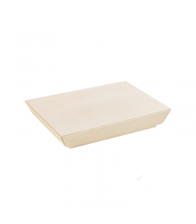 Couvercle Samourai en bois pour barquette  130x180mm - 100Pcs