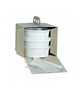 Boite à emporter carton kraft brun "Coup de poing"  176x176mm H150mm - 100Pcs