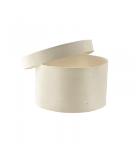 Boite bois ronde avec couvercle   H45mm - 100Pcs
