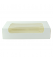 Boite carton blanche  laminé  à fenêtre  190x113mm H44mm - 200Pcs