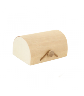 Boite mini bûche bois pour 3 macarons  110x80mm H55mm - 100Pcs