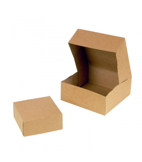 Boite pâtissière carton blanche  180x180mm H80mm - 50Pcs