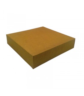 Boite pâtissière carton kraft brun  320x320mm H50mm - 50Pcs