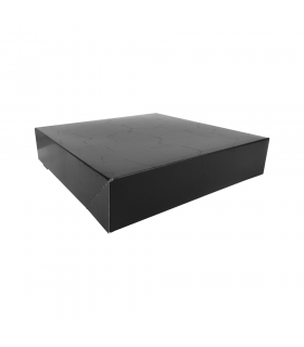 Boite pâtissière carton noir  230x230mm H50mm - 50Pcs