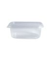 Boite plastique PP rectangulaire transparente  110x80mm H40mm 200ml - 1000Pcs