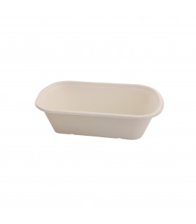 Boite rectangulaire brune en pulpe  229x134mm H44mm 750ml - 250Pcs