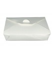 Boite repas carton blanc  217x160mm H50mm 1450ml - 200Pcs