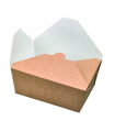 Boite repas carton kraft   215x160mm H90mm 2 700ml - 160Pcs