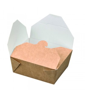 Boite repas carton kraft  110x90mm H50mm 450ml - 450Pcs
