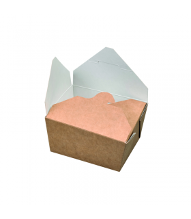 Boite repas carton kraft  130x105mm H65mm 750ml - 450Pcs