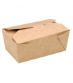 Boite repas carton kraft  155x117mm H50mm 800ml - 450Pcs