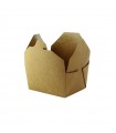 Boite repas carton kraft  218x160mm H63mm 2 200ml - 200Pcs