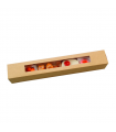 Boite repas large carton brun avec fenêtre "Plumier"  600x90mm H90mm - 50Pcs