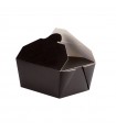 Boite repas pack 2 noire  215x160mm H50mm 1000ml - 200Pcs
