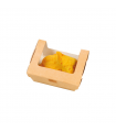 Boite salade carton kraft brun à fenêtre  100x80mm H40mm 250ml - 250Pcs