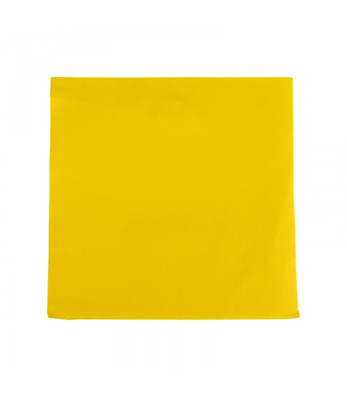 Serviette micro point jaune 2 plis   380x380mm - 1440Pcs