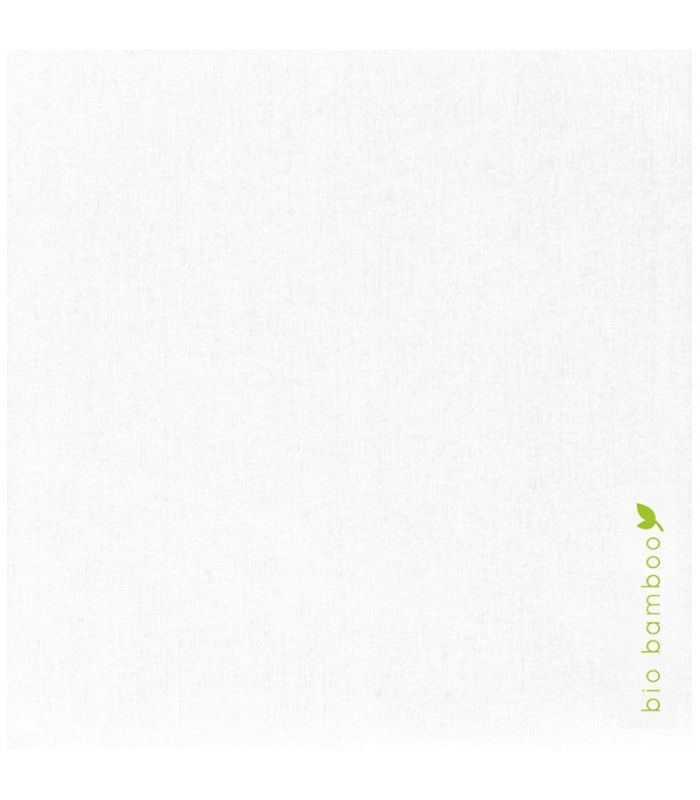 Serviette en fibre de bambou blanche  250x250mm - 1000Pcs